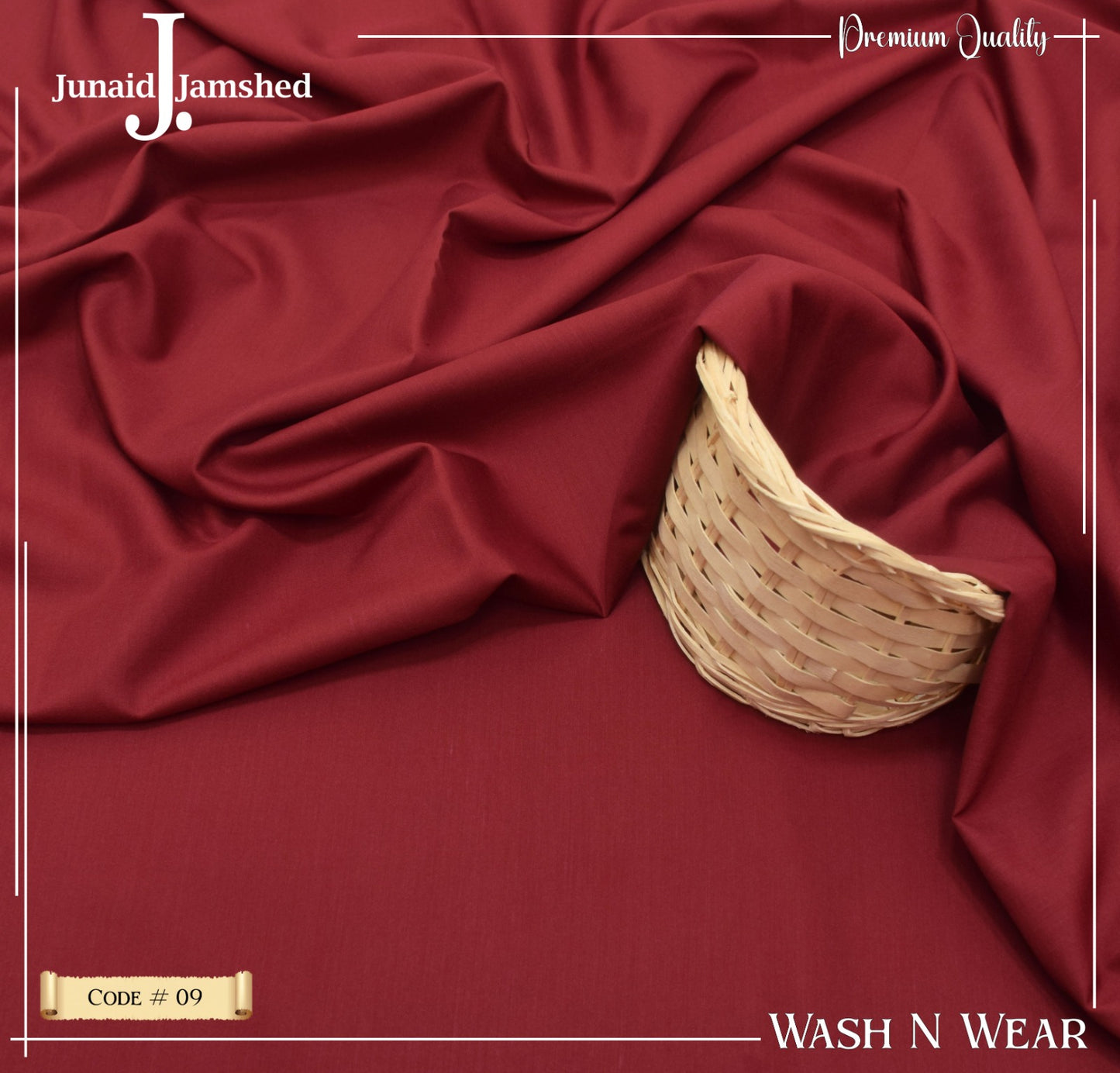 "Junaid Jamshed Wash & Wear Boski - 4 Season Fabric D - 09"