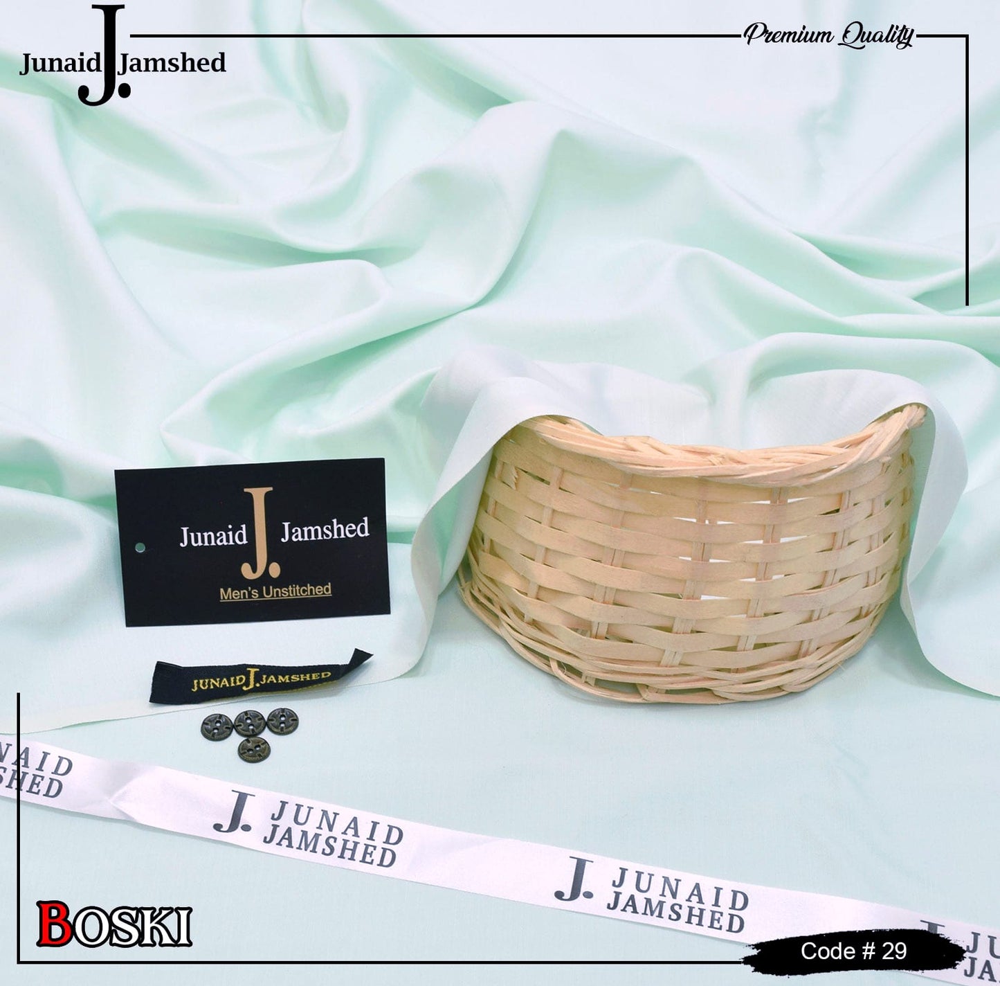 "Junaid Jamshed Wash & Wear Boski - 4 Season Fabric D - 29"