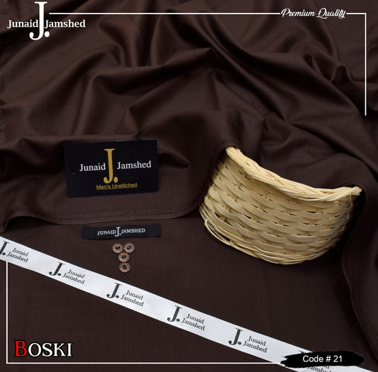 "Junaid Jamshed Wash & Wear Boski - 4 Season Fabric D - 21"