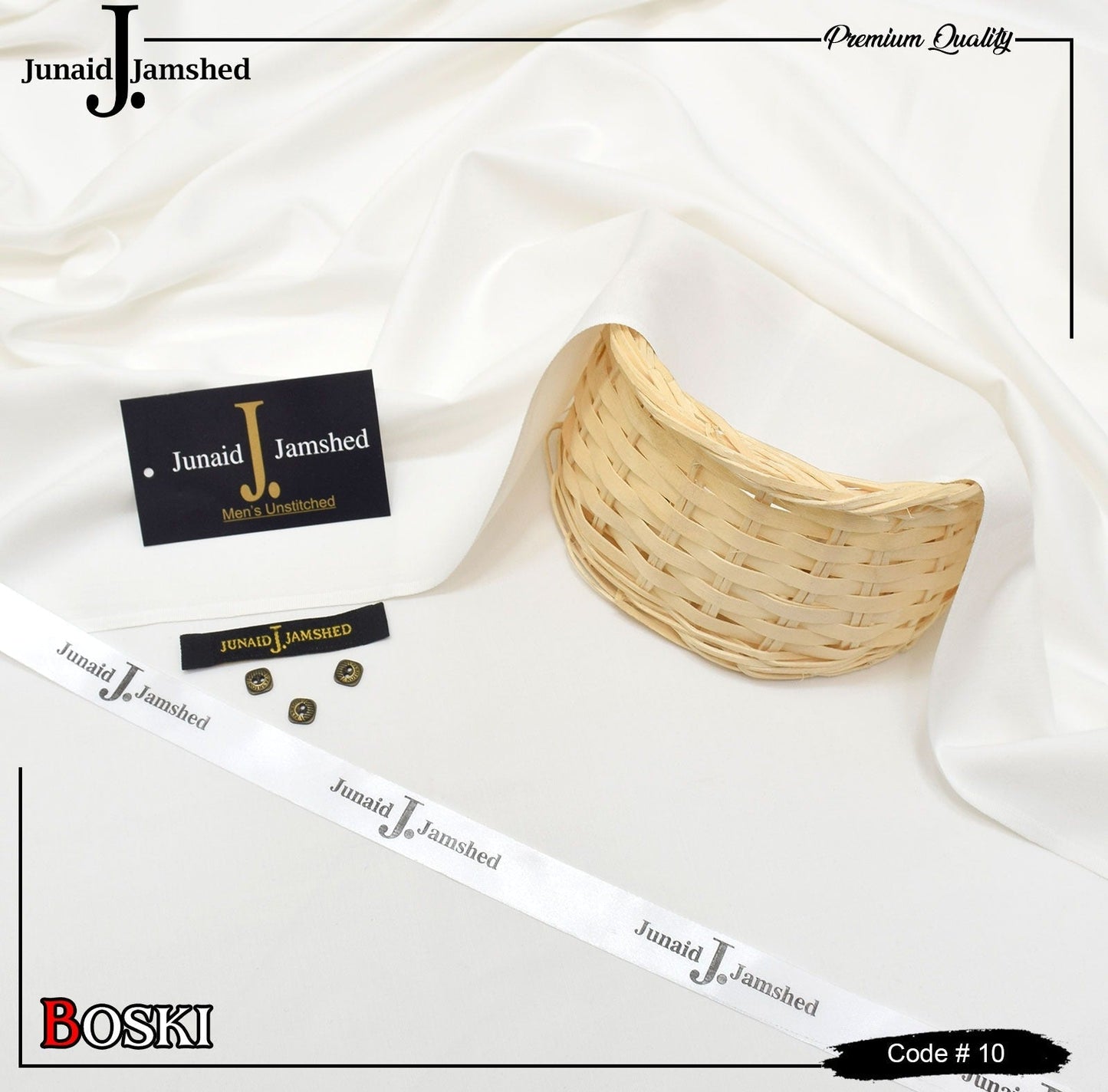 "Junaid Jamshed Wash & Wear Boski - 4 Season Fabric D - 10"